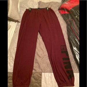 VS Pink - Maroon Skinny sweats